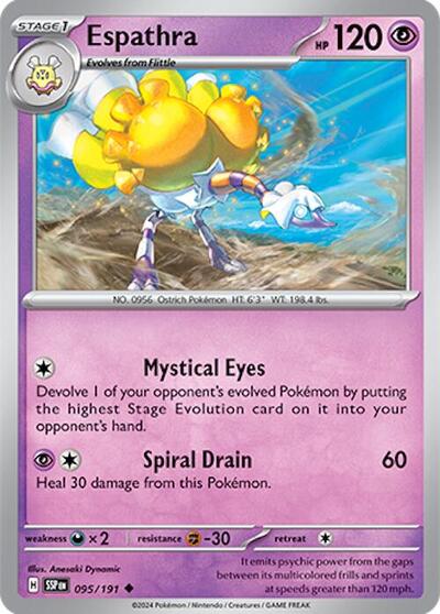 Espathra (SV08: Surging Sparks) Light Play Reverse Holofoil