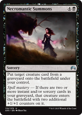 Necromantic Summons (Magic Origins) Light Play