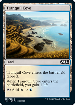 Tranquil Cove (Magic 2021 Core Set) Light Play