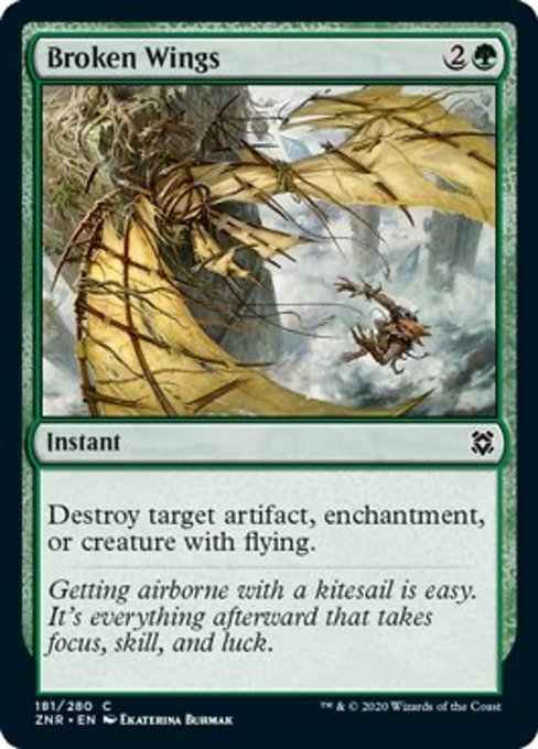 Broken Wings (Zendikar Rising) Damaged / Poor