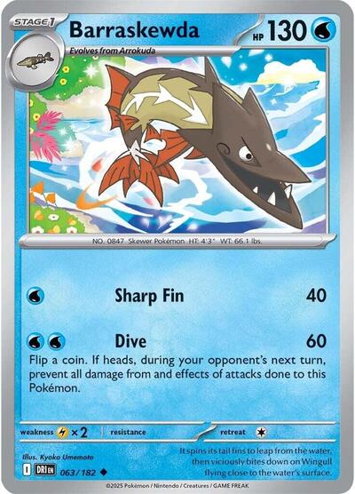 Barraskewda (SV10: Destined Rivals) Light Play