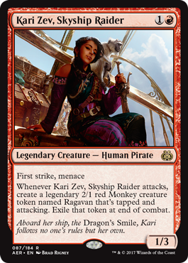 Kari Zev, Skyship Raider (Aether Revolt) Heavy Play Foil