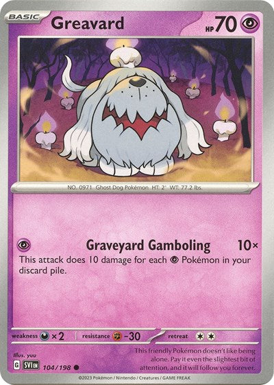 Greavard - 104 (Scarlet and Violet: Base Set) Light Play