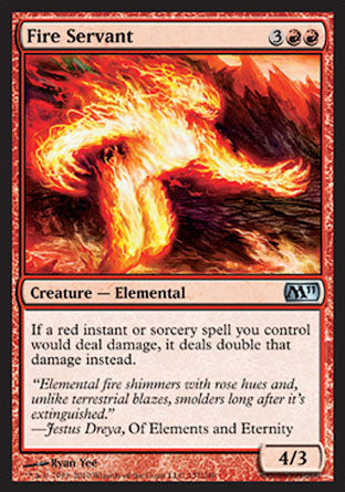 Fire Servant (Magic 2011 Core Set) Light Play