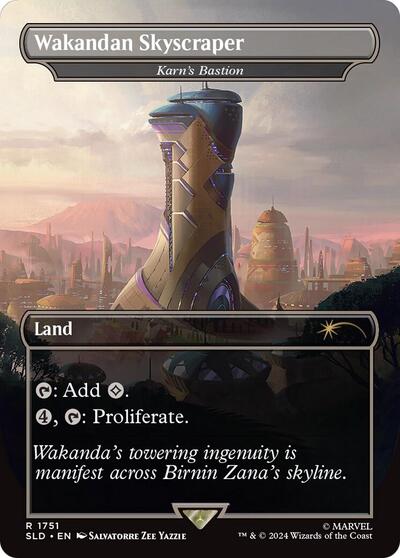 Wakandan Skyscraper - Karn's Bastion (Secret Lair) Light Play