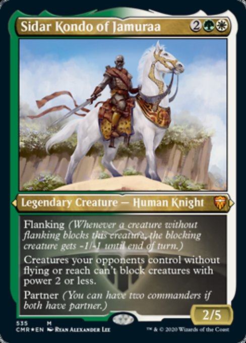 Sidar Kondo of Jamuraa (Foil Etched) (Commander Legends) Light Play Foil