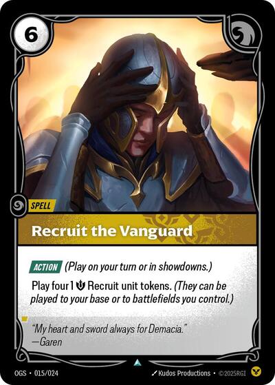 Recruit the Vanguard (Origins: Proving Grounds) Light Play