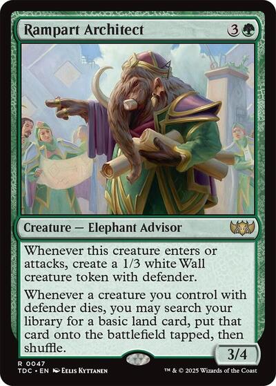 Rampart Architect (Commander: Tarkir: Dragonstorm) Light Play