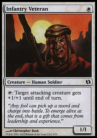 Infantry Veteran (Duel Decks: Elspeth vs Tezzeret) Light Play