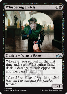 Whispering Snitch (Guilds of Ravnica) Light Play Foil