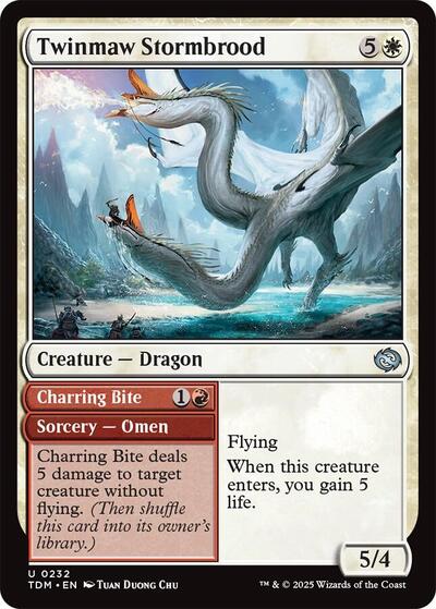 Twinmaw Stormbrood (Tarkir: Dragonstorm) Light Play