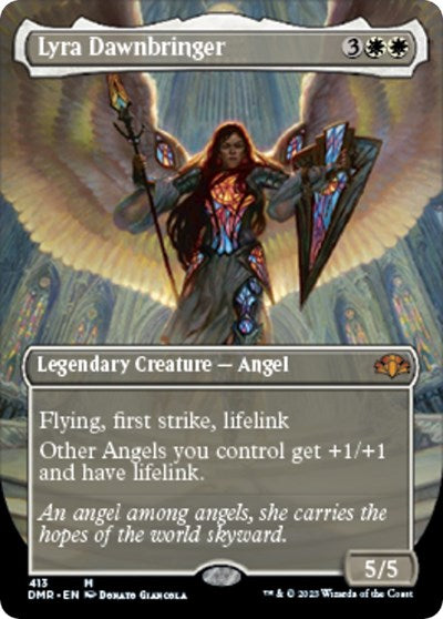 Lyra Dawnbringer (Borderless) (Dominaria Remastered) Near Mint Foil