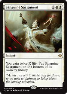 Sanguine Sacrament (Ixalan) Medium Play Foil