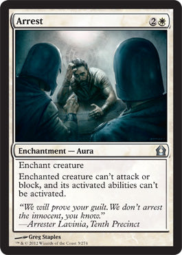 Arrest (Return to Ravnica) Damaged / Poor Foil