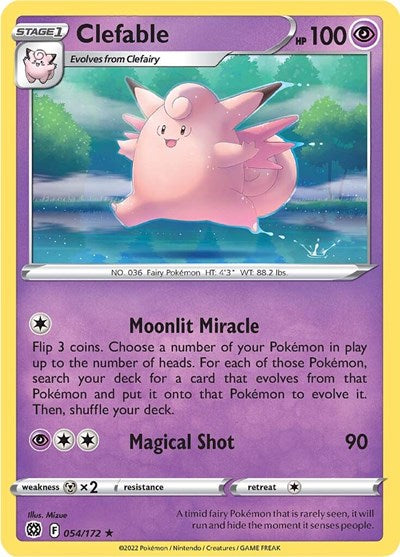 Clefable (SWSH09: Brilliant Stars) Medium Play