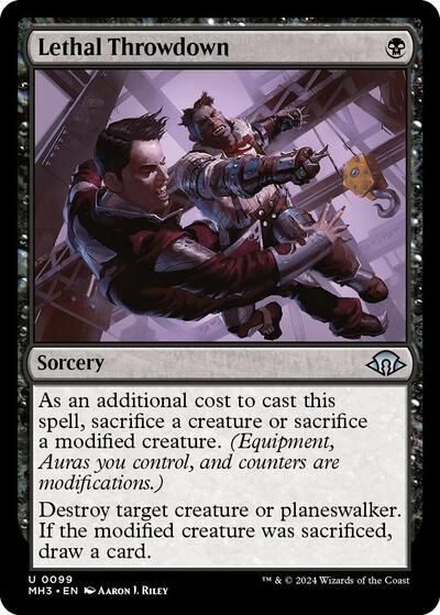 Lethal Throwdown (Modern Horizons 3) Light Play
