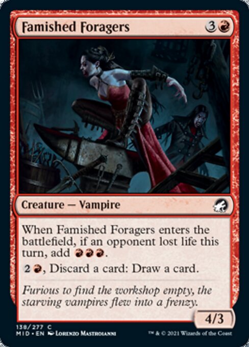 Famished Foragers (Innistrad: Midnight Hunt) Heavy Play