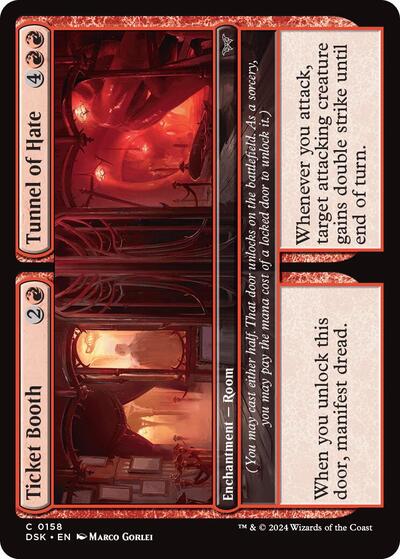 Ticket Booth / Tunnel of Hate (Duskmourn: House of Horror) Light Play