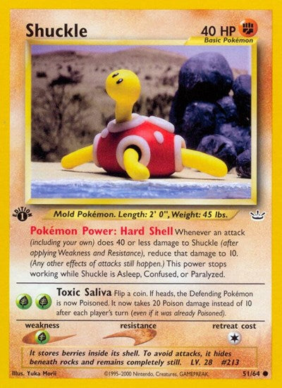 Shuckle (Neo Revelation) Light Play 1st Edition