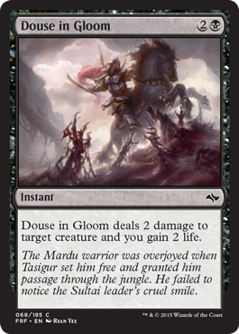 Douse in Gloom (Fate Reforged) Light Play Foil