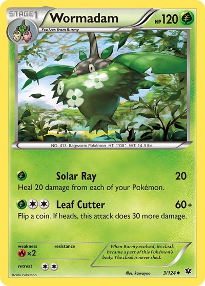 Wormadam (3) (XY - Fates Collide) Light Play