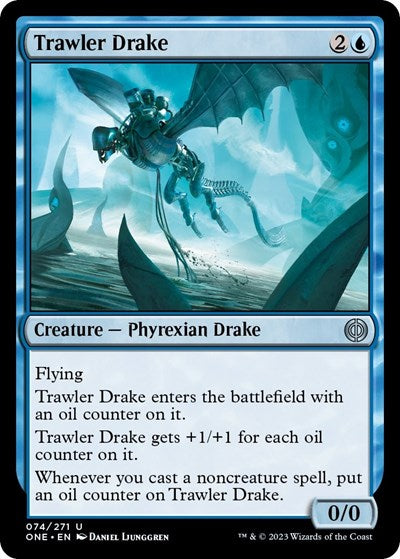 Trawler Drake (Phyrexia: All Will Be One) Light Play Foil