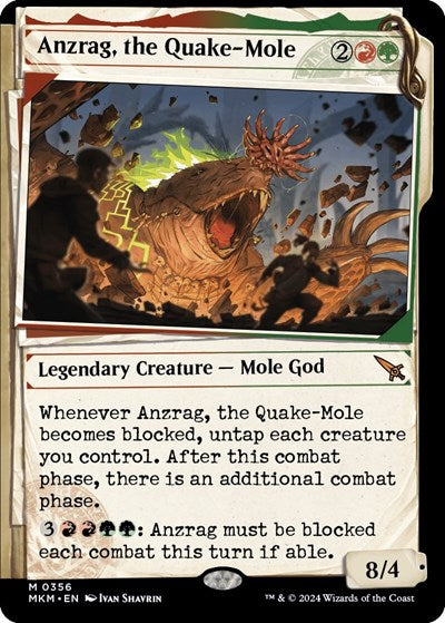 Anzrag, the Quake-Mole (Showcase) (Murders at Karlov Manor) Light Play Foil