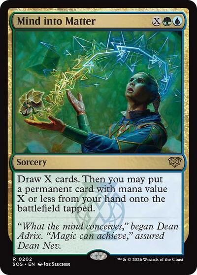 Mind into Matter (Secrets of Strixhaven) Light Play Foil