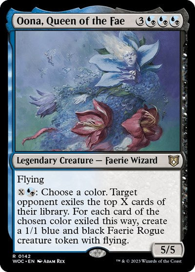 Oona, Queen of the Fae (Commander: Wilds of Eldraine) Light Play