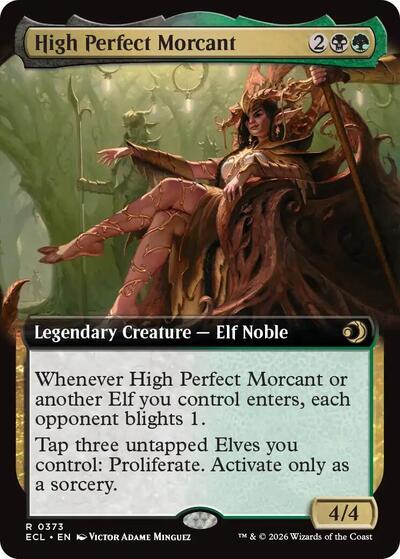 High Perfect Morcant (Extended Art) (Lorwyn Eclipsed) Light Play Foil