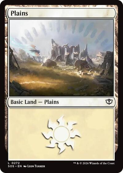 Plains (0272) (Secrets of Strixhaven) Light Play