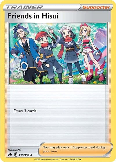 Friends in Hisui (Crown Zenith) Near Mint Reverse Holofoil