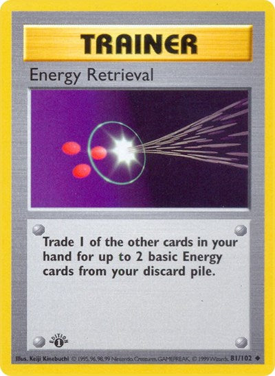 Energy Retrieval (Base Set (Shadowless)) Light Play Unlimited