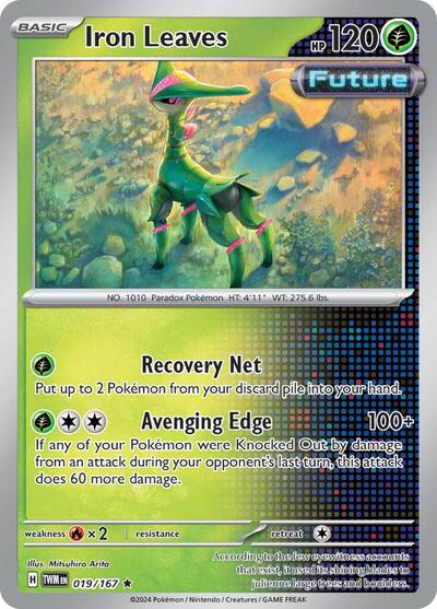 Iron Leaves (SV06: Twilight Masquerade) Light Play Reverse Holofoil