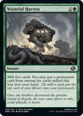 Wasteful Harvest (The Brothers' War) Light Play