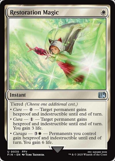 Restoration Magic (Universes Beyond: FINAL FANTASY) Light Play Foil