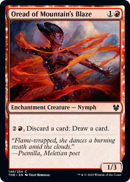 Oread of Mountain's Blaze (Theros Beyond Death) Light Play
