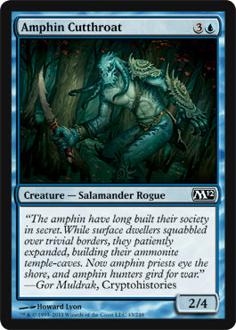 Amphin Cutthroat (Magic 2012 Core Set) Light Play