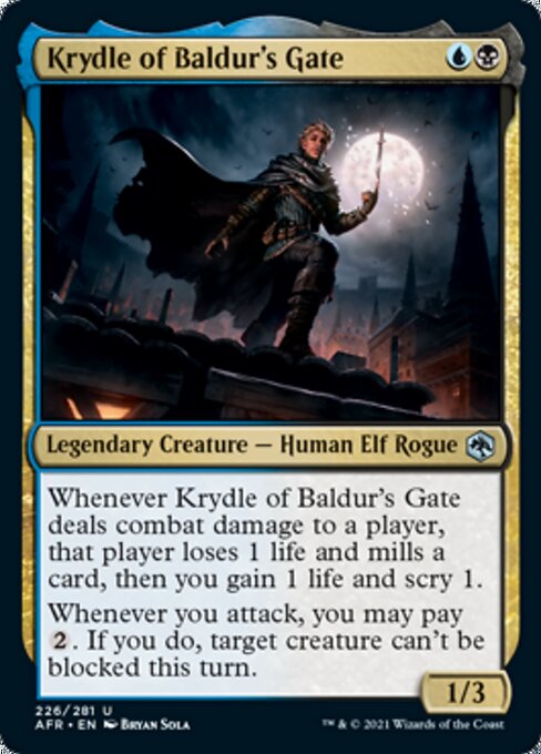 Krydle of Baldur's Gate (Adventures in the Forgotten Realms) Light Play