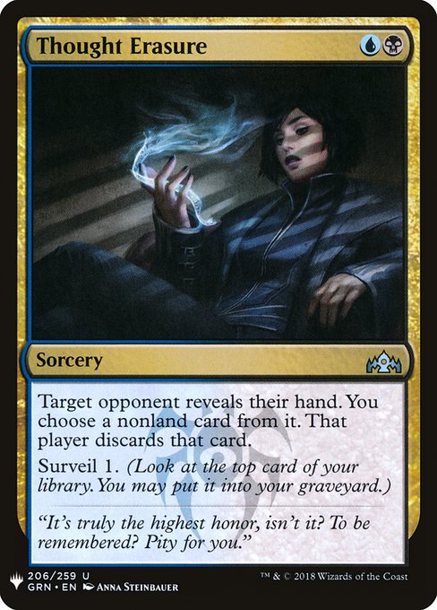 Thought Erasure (Mystery Booster) Light Play