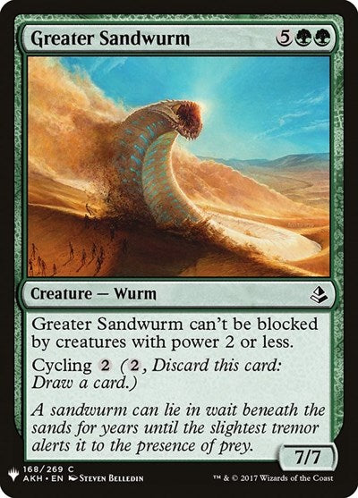 Greater Sandwurm (Mystery Booster) Light Play