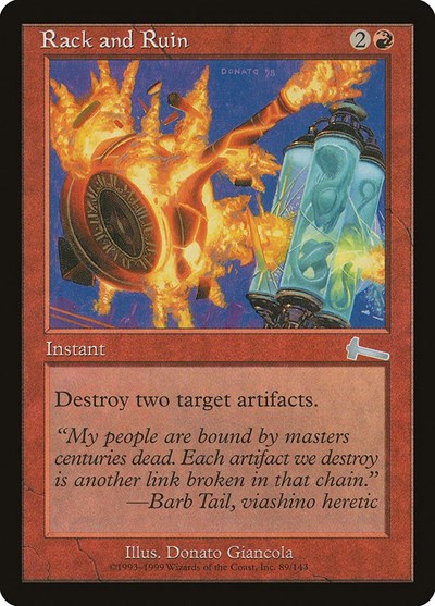 Rack and Ruin (Urza's Legacy) Light Play