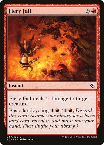 Fiery Fall (Archenemy: Nicol Bolas) Light Play