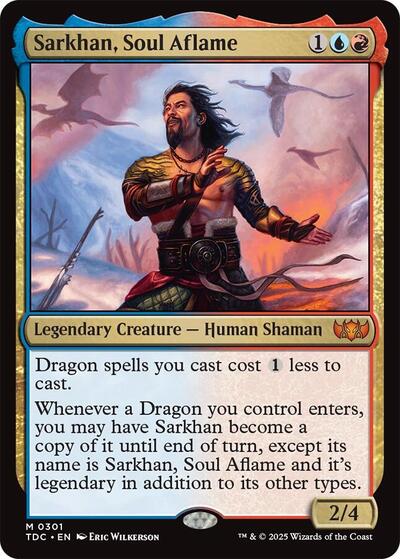 Sarkhan, Soul Aflame (Commander: Tarkir: Dragonstorm) Light Play
