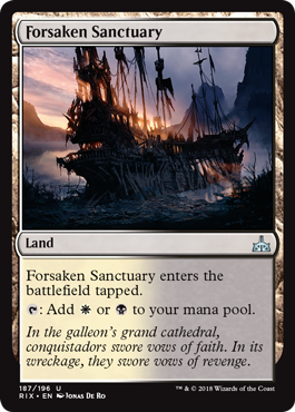 Forsaken Sanctuary (Rivals of Ixalan) Light Play