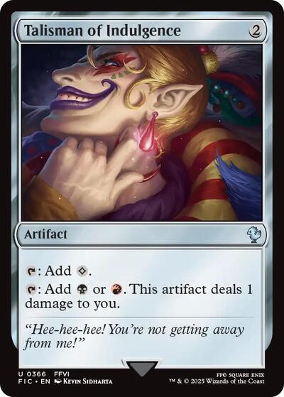 Talisman of Indulgence (Commander: FINAL FANTASY) Light Play