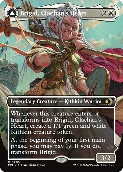 Brigid, Clachan's Heart (Borderless) (Lorwyn Eclipsed) Light Play Foil
