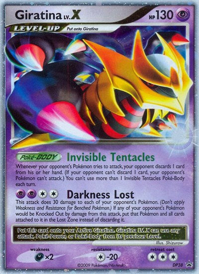 Giratina LV.X - DP38 (Diamond and Pearl Promos) Damaged / Poor Holofoil