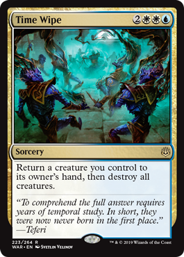 Time Wipe (War of the Spark) Light Play