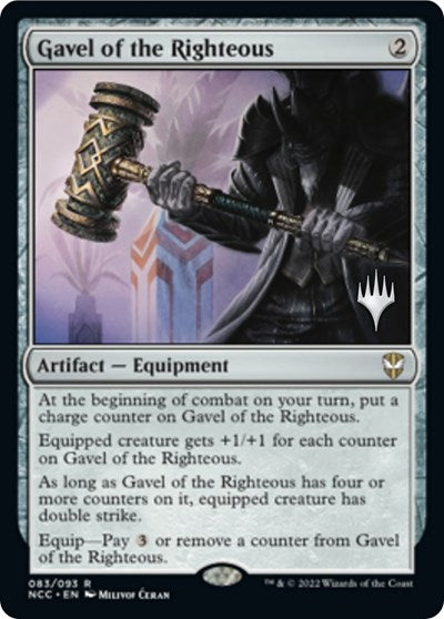 Gavel of the Righteous (Promo Pack: Streets of New Capenna) Light Play Foil